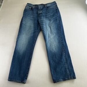 Lucky Brand Women's Button Fly Jeans 90's Loose High Rise Straight sz 12 W32